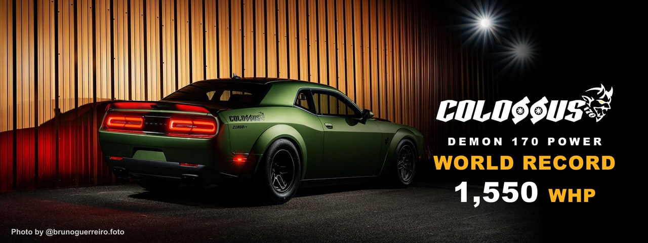 The GZ28 Colossus — Demon 170 power world record, 1,550 WHP. Photo by @brunoguerreiro.foto